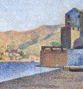 Paul Signac town beacb Spain oil painting artist